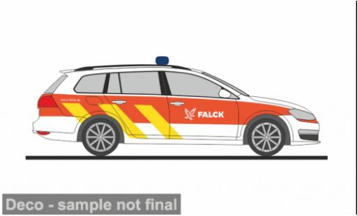 Volkswagen Golf 1/87 Rietze 7 Variant Falck Rettungsdienst Hamburg 1:87 modellino in miniatura