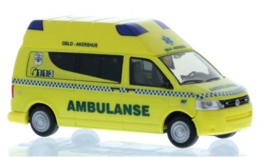 Volkswagen T5 1/87 Rietze Ambulanse (NO) 2010 modellino in miniatura