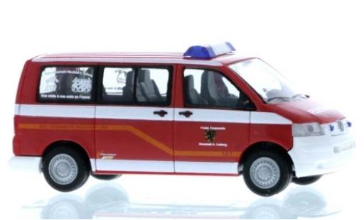 Volkswagen T5 1/87 Rietze Bus Feuerwehr Neustadt bei Coburg modellino in miniatura