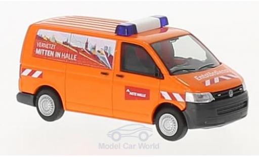 Volkswagen T5 1/87 Rietze Entstörungsdienst Gas - Netz Halle modellino in miniatura