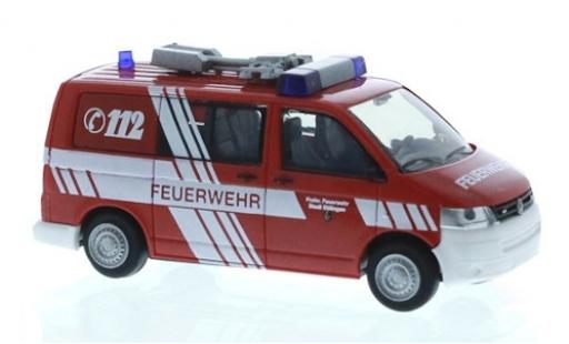 Volkswagen T5 1/87 Rietze Feuerwehr Ettlingen 2010 modellino in miniatura
