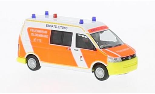 Volkswagen T5 1/87 Rietze GP Feuerwehr Oldenburg 2010 modellino in miniatura