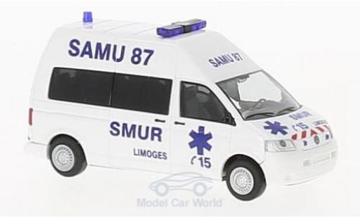 Volkswagen T5 1/87 Rietze Samu 87 Limoges (FR) modellino in miniatura