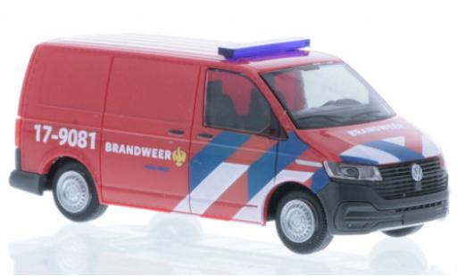 Volkswagen T6 1/87 Rietze .1 Bus Brandweer (NL) modellino in miniatura