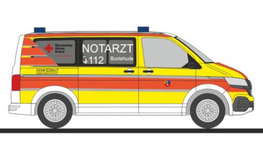 Volkswagen T6 1/87 Rietze .1 Bus DRK Buxtehude modellino in miniatura