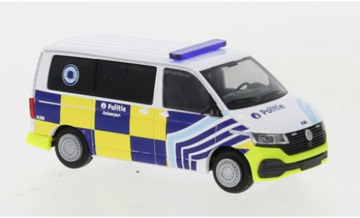 Volkswagen T6 1/87 Rietze .1 Bus Politie Antwerpen (B) modellino in miniatura