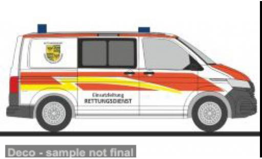 Volkswagen T6 1/87 Rietze .1 Einsatzleitung Rettungsdienst Saalfeld - Rudolstadt 1:87 modellino in miniatura