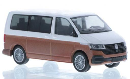 Volkswagen T6 1/87 Rietze .1 bianco/bronze court- empattement modellino in miniatura
