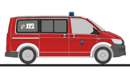 Volkswagen T6 1/87 Rietze Bus Feuerwehr Unna modellino in miniatura