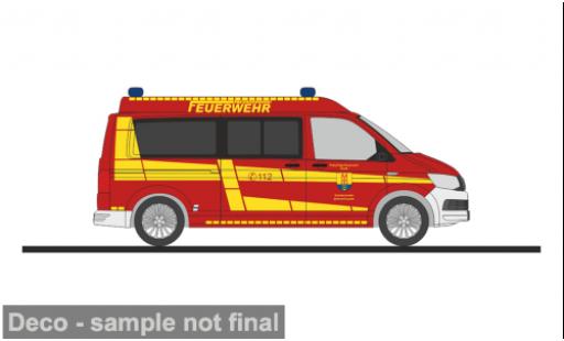 Volkswagen T6 1/87 Rietze Feuerwehr Altmoorhausen 1:87 modellino in miniatura