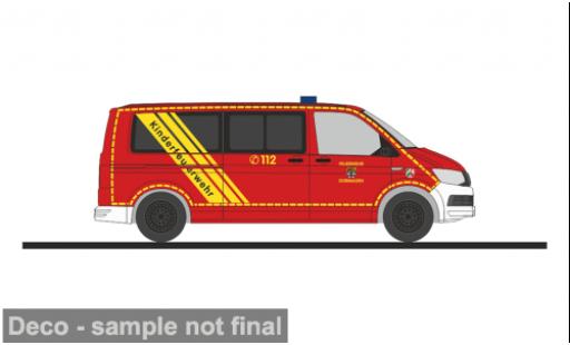 Volkswagen T6 1/87 Rietze Feuerwehr Dormagen 1:87 modellino in miniatura