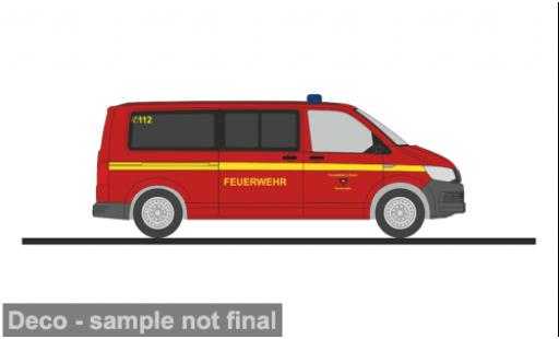 Volkswagen T6 1/87 Rietze Feuerwehr Lübeck 1:87 modellino in miniatura