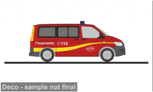 Volkswagen T6 1/87 Rietze FW Hansestadt Wismar 1:87 modellino in miniatura