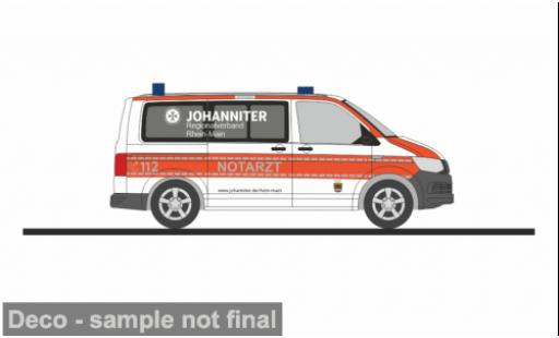Volkswagen T6 1/87 Rietze Notarzt Johanniter RV Rhein - Main 1:87 modellino in miniatura