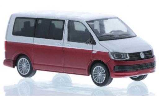 Volkswagen T6 1/87 Rietze grigio/rosso court- empattement modellino in miniatura