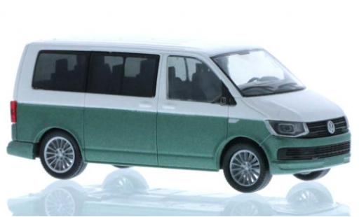 Volkswagen T6 1/87 Rietze bianco/verde court- empattement modellino in miniatura