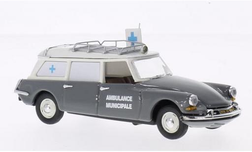 Citroen DS 1/43 Rio 19 Break grigio/beige Ambulance Municipale 1962 modellino in miniatura