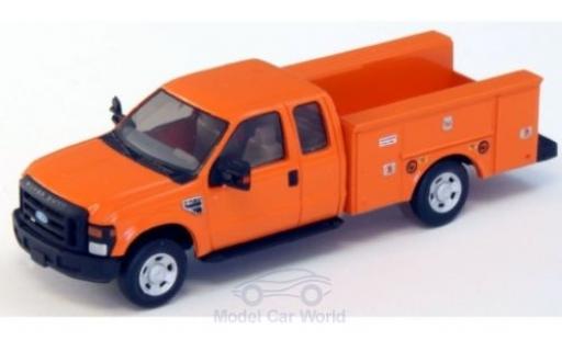 Ford F-350 1/87 River Point XLT Super Cab Utility Truck orange 2008 modellino in miniatura