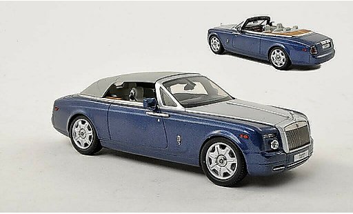 Rolls Royce Phantom Drophead Coupe 1/43 Kyosho blu/grigio LHD modellini auto