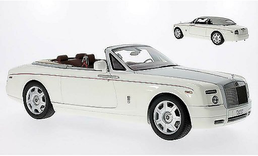 Rolls Royce Phantom Drophead Coupe 1/18 Kyosho bianco/opaco-grigio con rotem Zierstrisce LHD modellini auto