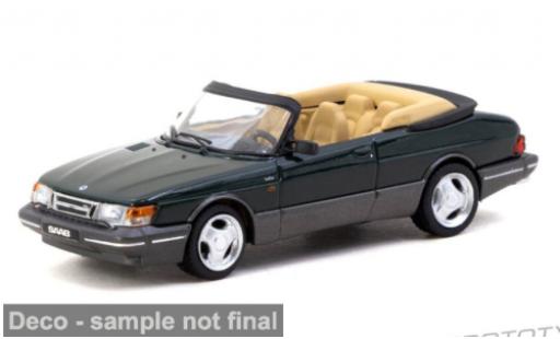 Saab 900 1/64 Tarmac Works Turbo Cabriolet gr&uuml;n 1997 1:64 modellino in miniatura