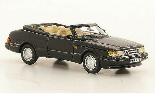 Saab 900 Turbo 1/87 Neo Cabrio nero 1987 modellini auto