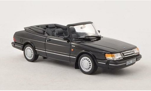 Saab 900 Turbo 1/43 Norev Cabrio nero 1991 modellini auto