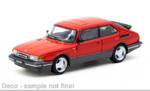 Saab 900 1/64 Tarmac Works Turbo rot 1:64 modellino in miniatura