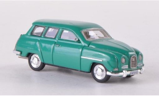 Saab 95 Base 1/87 Neo verde 1961 modellini auto