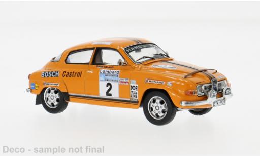 Saab 96 1/43 IXO V4 RAC Rally 1974 #2 S.Blomqvist/H.Sylvan 1:43 modellino in miniatura