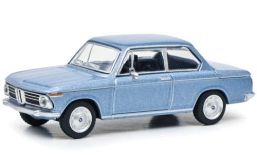 Bmw 2002 1/64 Schuco metallico blu Paperbox Edition modellino in miniatura