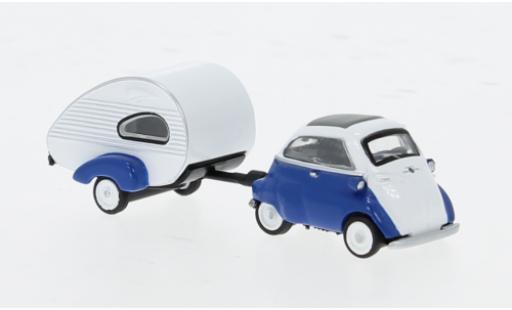 Bmw Isetta 1/87 Schuco blau/weiss 1:87 modellino in miniatura