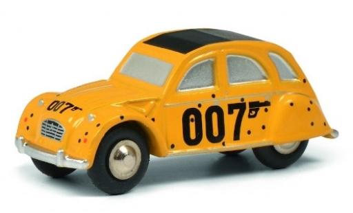 Citroen 2CV 1/64 Schuco giallo James Bond 007 modellino in miniatura