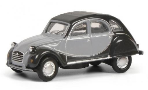 Citroen 2CV 1/87 Schuco 6 Charleston matt-grigio/grigio modellino in miniatura