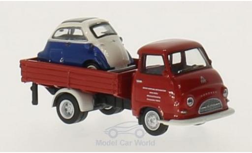 Hanomag Kurier 1/87 Schuco Isetta Service mit Ladegut Bmw Isetta modellino in miniatura