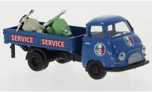 Hanomag Kurier 1/87 Schuco Vespa Service mit 2 Vespas modellino in miniatura