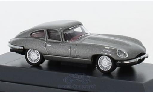 Jaguar E-Type 1/87 Schuco Coupe grigio modellino in miniatura