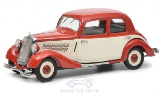 Mercedes 170 1/43 Schuco V rosso/beige modellino in miniatura