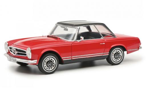 Mercedes 280 1/18 Schuco SL (W113) rosso/nero 1963 mit Hardtop modellino in miniatura