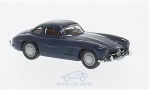 Mercedes 300 SL 1/87 Schuco SL blu modellino in miniatura