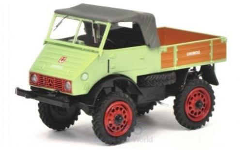 Mercedes Unimog 1/43 Schuco 401 verde modellino in miniatura