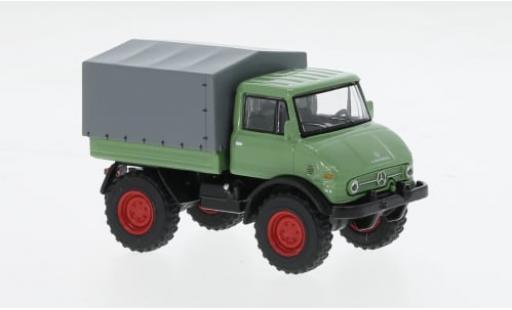 Mercedes Unimog 1/64 Schuco U406 grün 1:64 modellino in miniatura