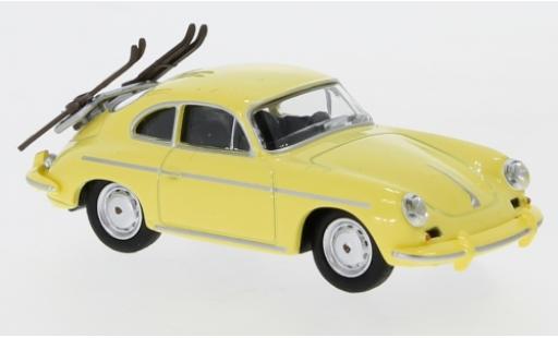 Porsche 356 1/64 Schuco Carrera 2 Skiurlaub modellino in miniatura