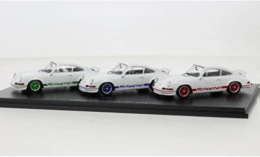 Porsche 911 1/43 Schuco 3er-Set: 50 Jahre Carrera 2.7 RS weiss 1:43 modellino in miniatura
