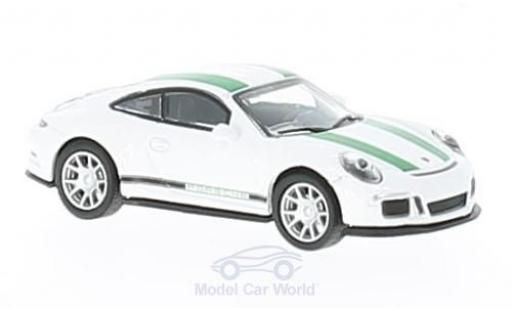 Porsche 991 R 1/87 Schuco 911 () R bianco/verde modellino in miniatura