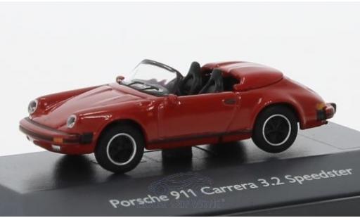 Porsche 911 Speedster 1/87 Schuco Carrera 3.2 Speedster rosso modellino in miniatura