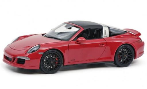 Porsche 991 Targa 1/18 Schuco 911 Carrera 4 GTS Targa (.1) rosso 2014 toit détachable modellino in miniatura