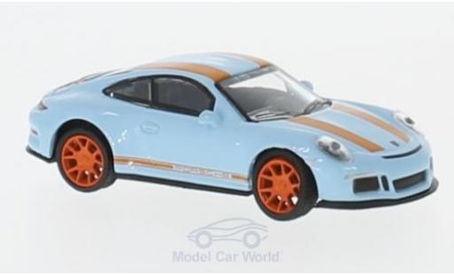 Porsche 911 SC 1/87 Schuco R blu/orange modellino in miniatura