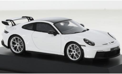 Porsche 992 GT3 1/43 Schuco 911  bianco modellino in miniatura