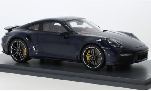 Porsche 992 Turbo s 1/18 Schuco ProR 911  Turbo S metallise blu foncé 2021 modellino in miniatura